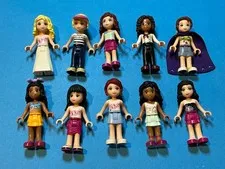 LEGO Mini Dolls. Lot of 10 Random Assorted Mini-Doll Figures. L2-13