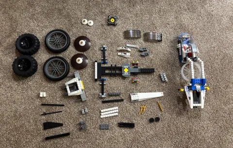 LEGO Ninjago Parts Lot Ultra Sonic Raider (9449) and Ninjacopter (70724)