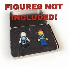 LEGO Compatible Pocketfig Case Pocket Minifigure Storage Box Travel Display 