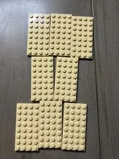 LEGO 3035 Tan Plate 4x8- 8 Pieces