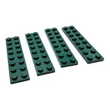 LEGO ® 4x plate 2x8 dark green earth green 3034 6174940 new landscape bricks