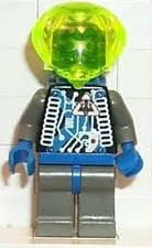 LEGO® Minifigure Space sp021 Insectoids Zotaxian Alien Male Gray and Blue w/Silv