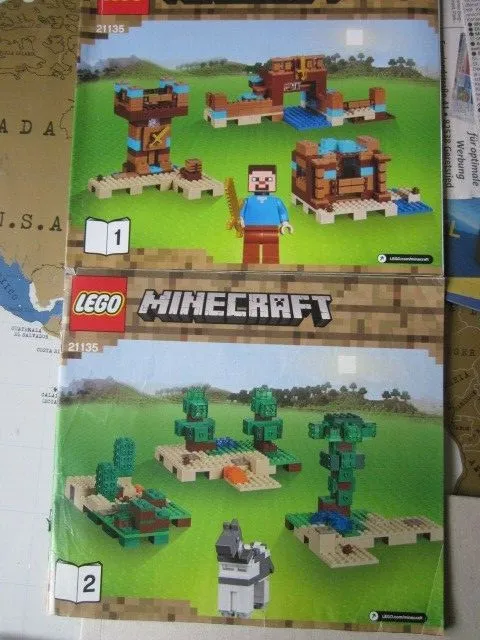  Lego System Building Instructions Instruction Minecraft 21135 Part 1 and 2 Part 1 and 2