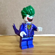 LEGO The Joker Minifigure Purple Suit Green Hair White Face Plastic