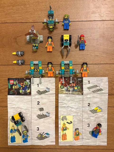 LEGO Rock Raiders Japan Exclusive Kabaya Sets 1274 1275 1276 1277 Released 1999