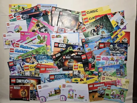 LEGO Instruction Manuals Only Lot of 56 Mixed Disney Cars Star Wars Minecraft 
