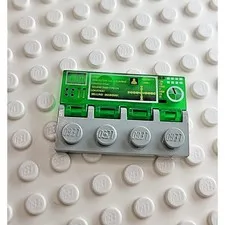 LEGO 30161pb01 Trans-green Windscreen Grand Theft Pizza Only In 1 Set 6740