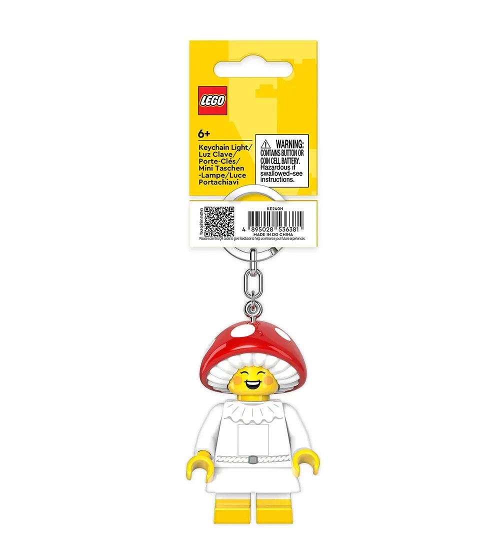 LEGO® Large 3 Inch Tall Figure Keychain Light - Mushroom Sprite (KE240H)