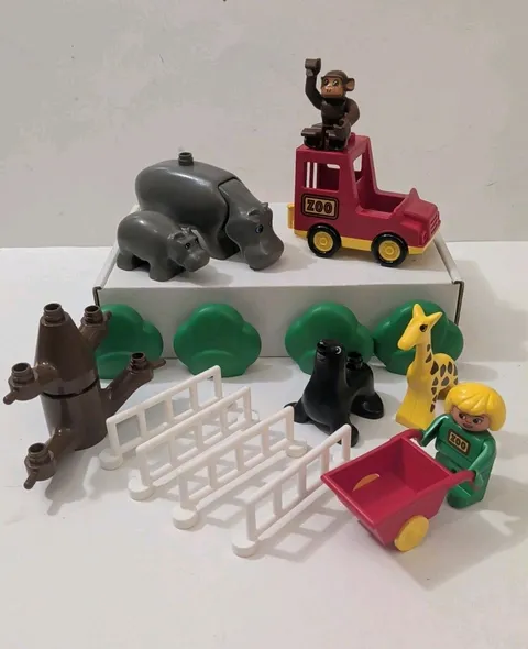 Vintage 1990 Lego Duplo Maxi Zoo 2669 Replacement Lot Of 18 Hippos Monkey Seal