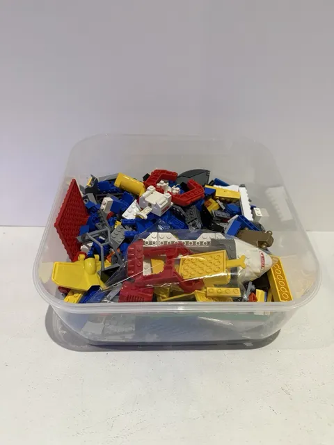 3 Ibs Of Mixed Brick Parts And Figures, Lego, Mega, Btr, Etc