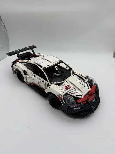 LEGO Technic 42096 Porsche 911 RSR 1580 pcs Set 10+ Without Box, Not All Pieces
