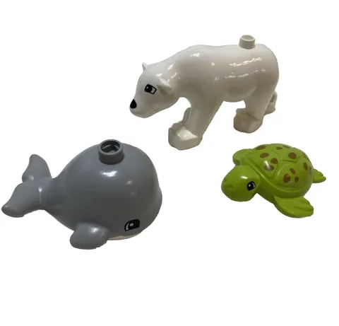 Lego Duplo Aquatic Arctic Replacement Pieces Polar Bear Baby Whale & Turtle