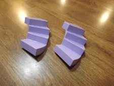 Lego Curved Stair Lot - Lavender Pale Purple Lot of 2