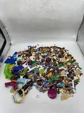 Assorted LEGO Bulk Brick Lot Mixed Building Blocks Pieces with Red Storage Bin