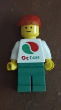 Lego - Minifigures - Octan White Logo  Green Legs Red Cap- oct012