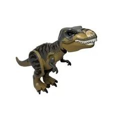 LEGO Jurassic T-Rex Dark Bluish Gray and Brown Figure TREX08 – Authentic