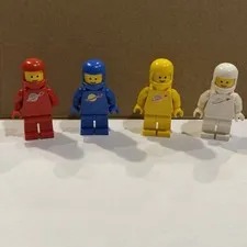 Lego White, Red, Blue, Yellow Classic Space Minifigures (READ Desc.)