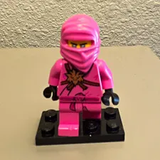 LEGO Pink Ninja Minifigure Figure - Plastic Collectible Minifig