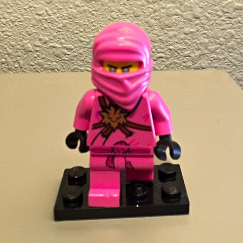 LEGO Pink Ninja Minifigure Figure - Plastic Collectible Minifig