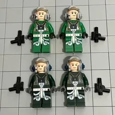 LEGO STAR WARS A-WING PILOT SW0819 RARE Lot Of 4 H2 63