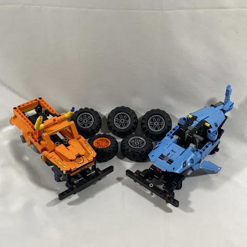 Lego Technic El Toro Loco 42135 & Megalodon 42134 Monster Jam Trucks Incomplete
