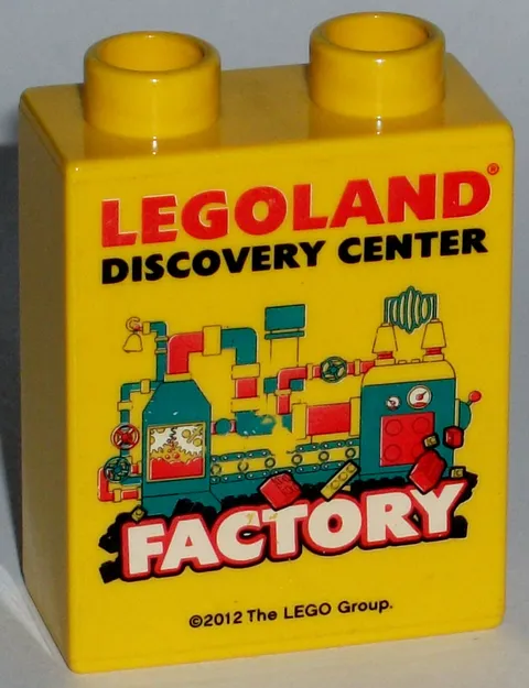 Misprint LEGO LEGOLAND Collectible Brick FACTORY 2012 DISCOVERY CENTER Misprint #01