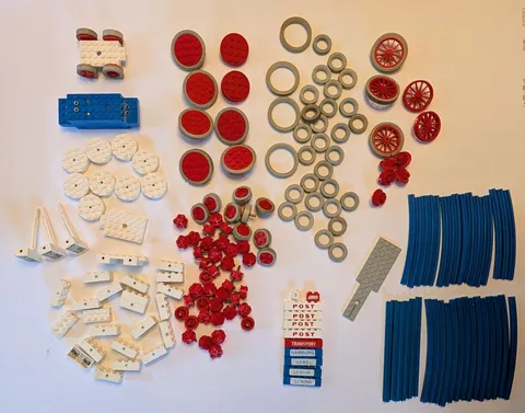 LEGO Vtg 1960's Trains 113-2 & More Starter Train Sets Parts Motor Track Wheels