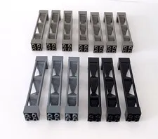 Lego 30517 Support 2x2x10 Girder Triangular-Old Dark, Bluish Gray, Black Lot