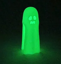LEGO® Minifigure™ New Headgear Head Cover Glow-in the-Dark Ghost Wavy Mouth