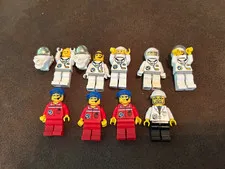 Lego City Astronaut Minifigures x9 * Read