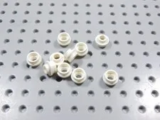 LEGO Lot of 10 White 1x1 Round Plates w/ Open Center BB