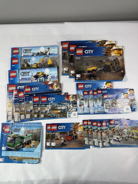 29 Lego City MANUALS ONLY - INSTRUCTIONS 60233,60203,60229, 60188, 4204
