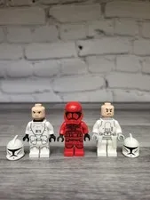 Lego Disney Star Wars Series Minifigure Red White Trooper Lot Sith Clone Builder