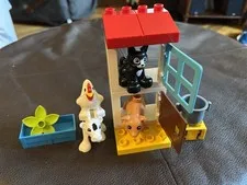 Retired LEGO Duplo Farm Animals Set 10870, Cat, Pig, Cow, Chicken Complete!