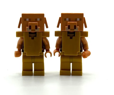 LEGO Minecraft: 2x 21168 Piglin - Pearl Gold Legs and Armor Minifigure MIN096