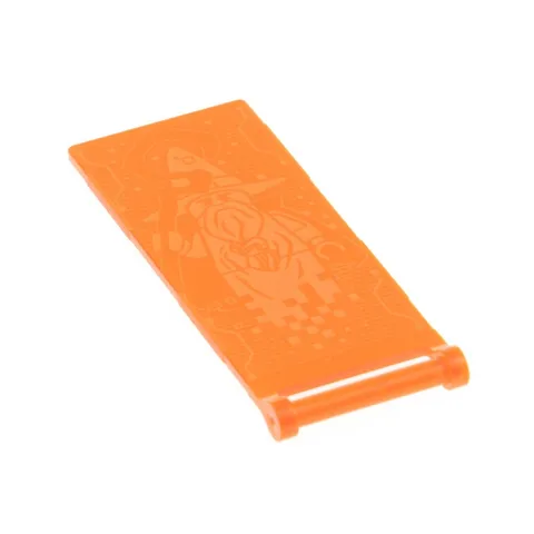 1x LEGO Flag 7x3 Grips Neon Orange Gold Hologram Wizard Merlok 30292PB032