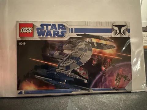 LEGO Star Wars Hyena Droid Bomber 8016 Instruction Manual ONLY Clone Wars