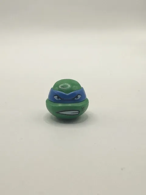 USED Lego Ninja Turtles Leonardo Head With scratches 12607pb09 