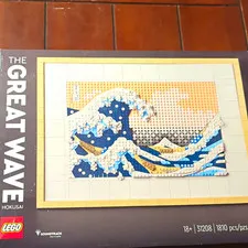LEGO Art Hokusai The Great Wave 31208 1810 pcs 18+ Soundtrack Included