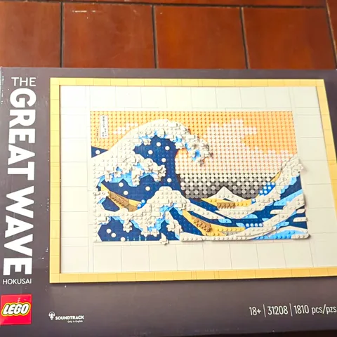 LEGO Art Hokusai The Great Wave 31208 1810 pcs 18+ Soundtrack Included
