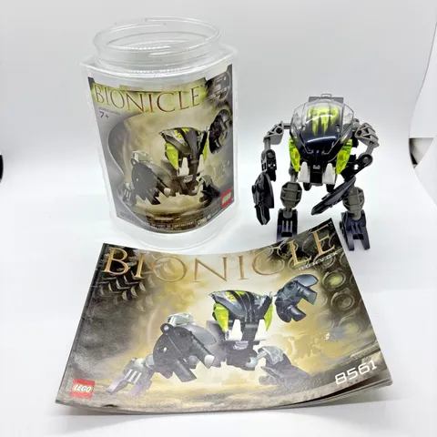 LEGO BIONICLE Bohrok Nuhvok 8561 Canister Complete Set Retired 2002 41pc