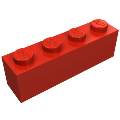 LEGO Part 3010 - Red Brick 1 x 4