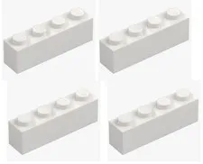 LEGO ® 4x brick 1x4 white 3010 301001 building block spare part brick new replacement