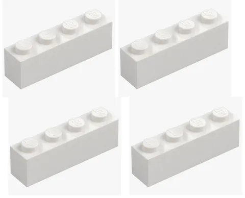 LEGO ® 4x brick 1x4 white 3010 301001 building block spare part brick new replacement