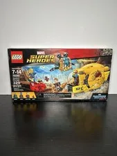 Sealed LEGO 76080 Marvel Super Heroes Ayesha's Revenge Set Retired Box Wear