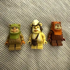 LEGO Star Wars - Ewoks 3 pack -  Warrior, Logray, Wicket - amazing condition