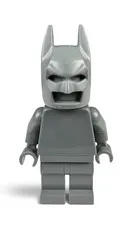 Official LEGO - Dark Bluish Gray Monochrome Prototype DC Batman Minifigure  Rare