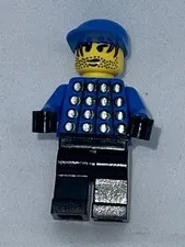 LEGO Sports Soccer goalie blue #1 minifigure 3409 Championship Challenge