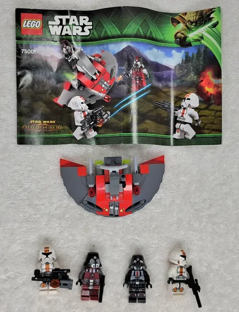 Vintage Republic Troopers Vs. Sith Troopers 75001 Star Wars Complete Set No Box