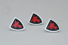 LEGO #26 Red Dragon shields lot of 3 minifigures Castle